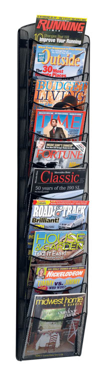 10-Pocket OnyxÃ¢Â„Â¢ Magazine Rack by Safco Office Furniture