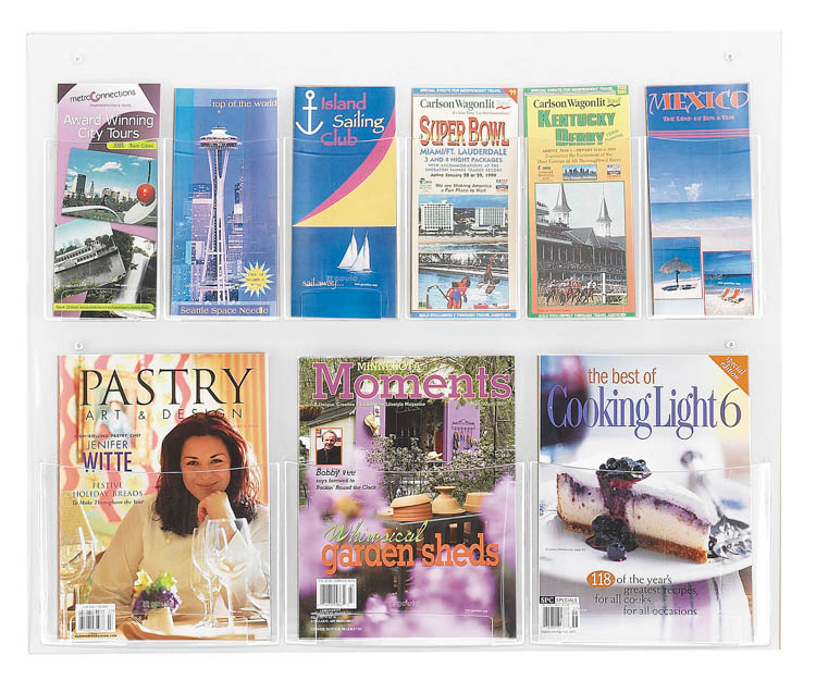 6 Pamphlet and 3 Magazine Display by Safco Office Furniture