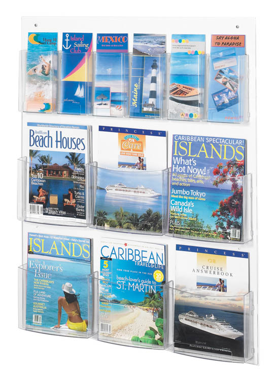6 Magazine and 6 Pamphlet Display by Safco Office Furniture