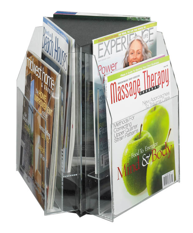 6 Magazine Triangle Table Top Display by Safco Office Furniture