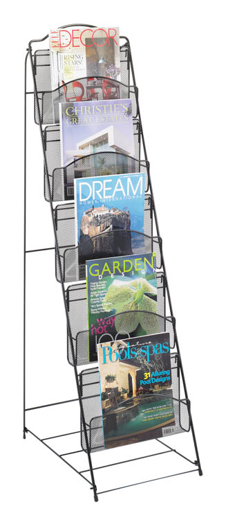 OnyxÃ¢Â„Â¢ Floor Rack 5 Pocket by Safco Office Furniture