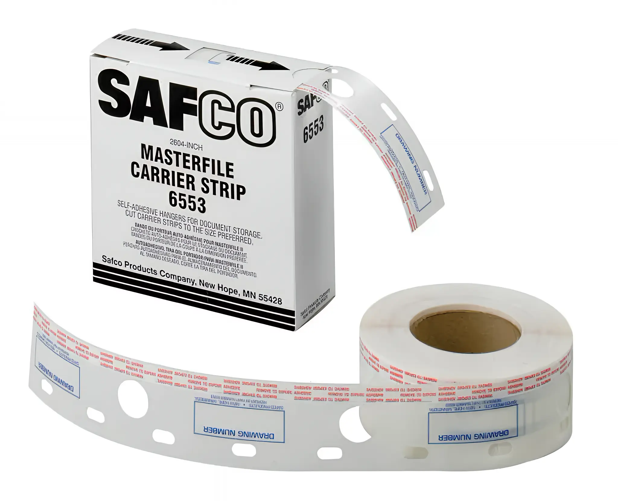Safco® Graphic Arts 2 1/2"W Polyester Carrier Strip For MasterFile 2