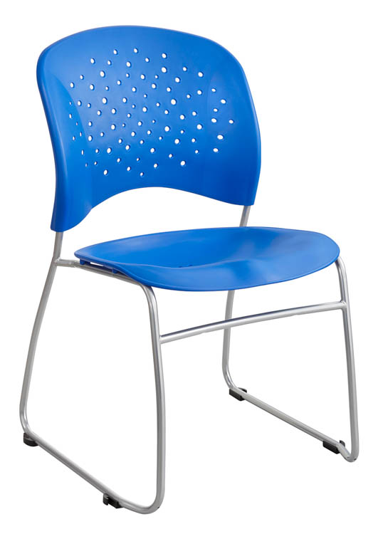 Guest Chair Sled Base Round Back (Qty. 2) by Safco Office Furniture