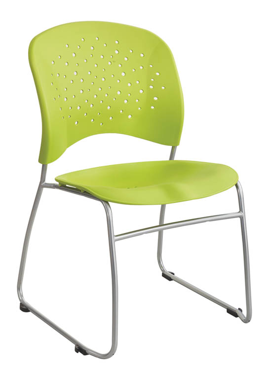 Guest Chair Sled Base Round Back (Qty. 2) by Safco Office Furniture