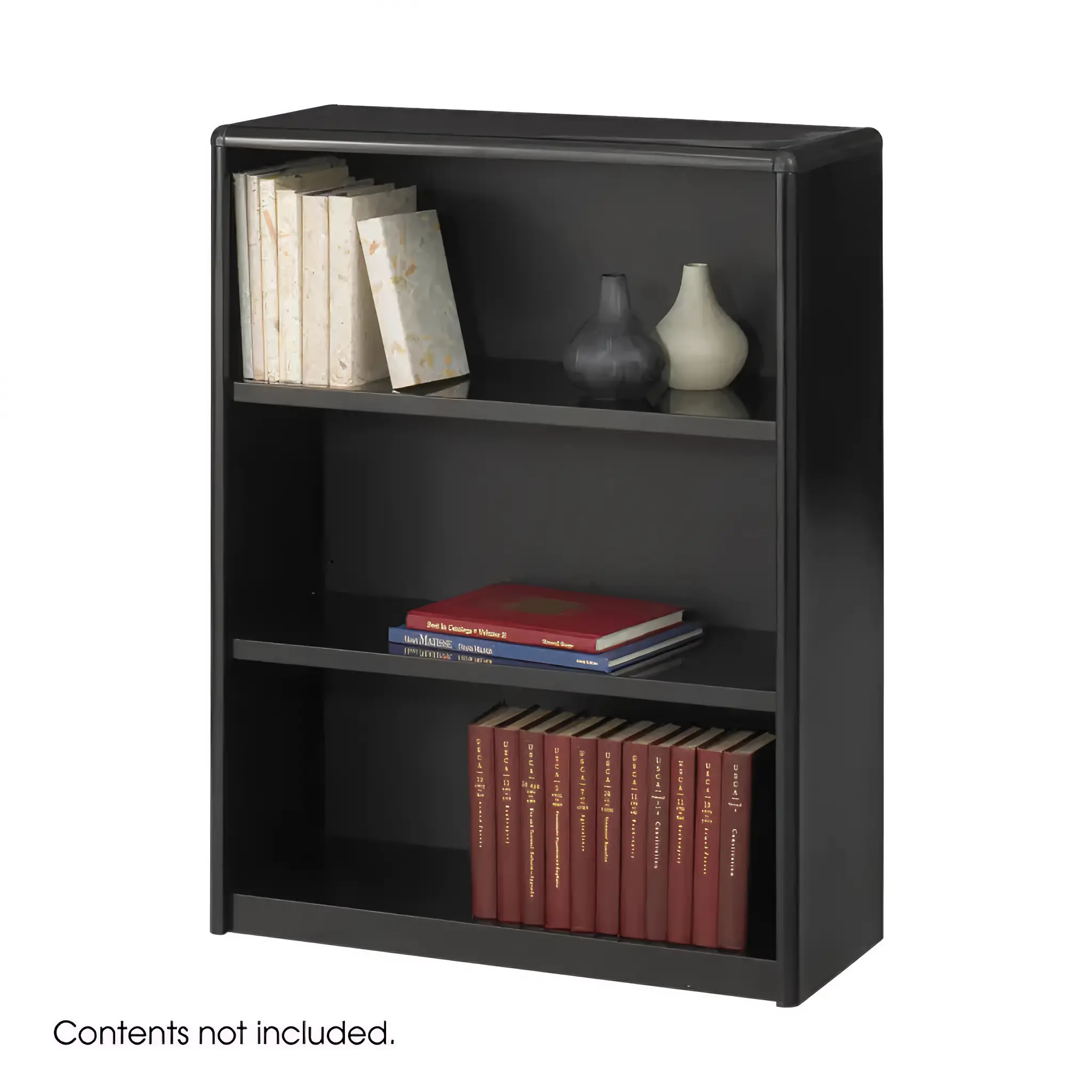 Bookcase 3-Shelf Valuemate Economy by Safco Office Furniture in Black