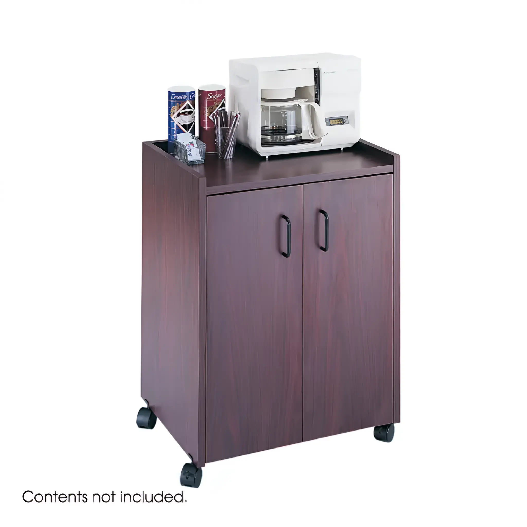 Mobile Refreshment Cart 23in W x 18in D x 31in H with Available Three Colors by Safco Office Furniture