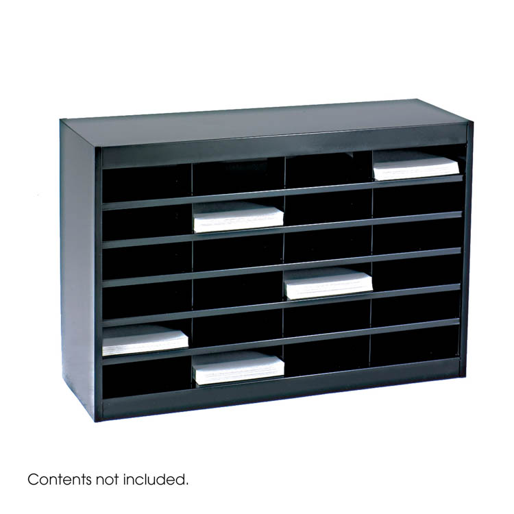 Steel 24 Compartment Letter size Literature Organizers by Safco Office Furniture
