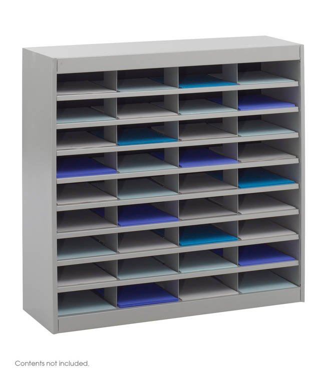 Steel 36 Compartment Letter Size Literature Organizer by Safco Office Furniture
