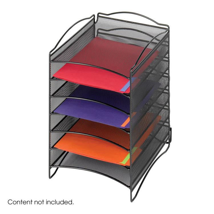 OnyxÃ¢Â„Â¢ 6 Compartment Mesh Literature Organizer by Safco Office Furniture