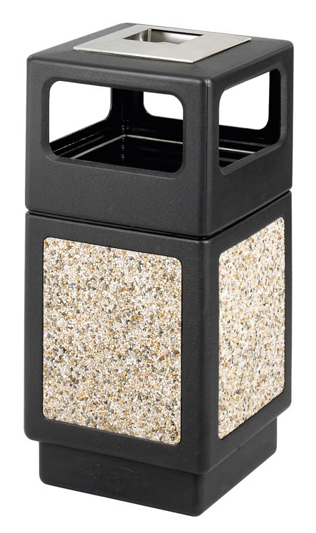 38 Gallon Ash Urn/Side Open Waste Receptacle by Safco Office Furniture