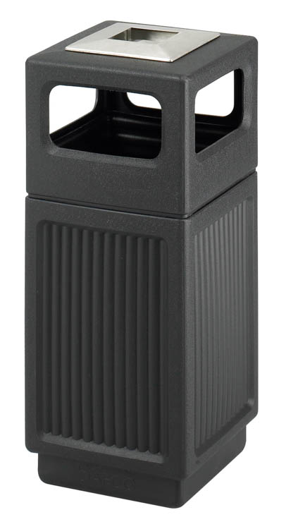 15 Gallon Ash Urn/Side Open Waste Receptacle by Safco Office Furniture