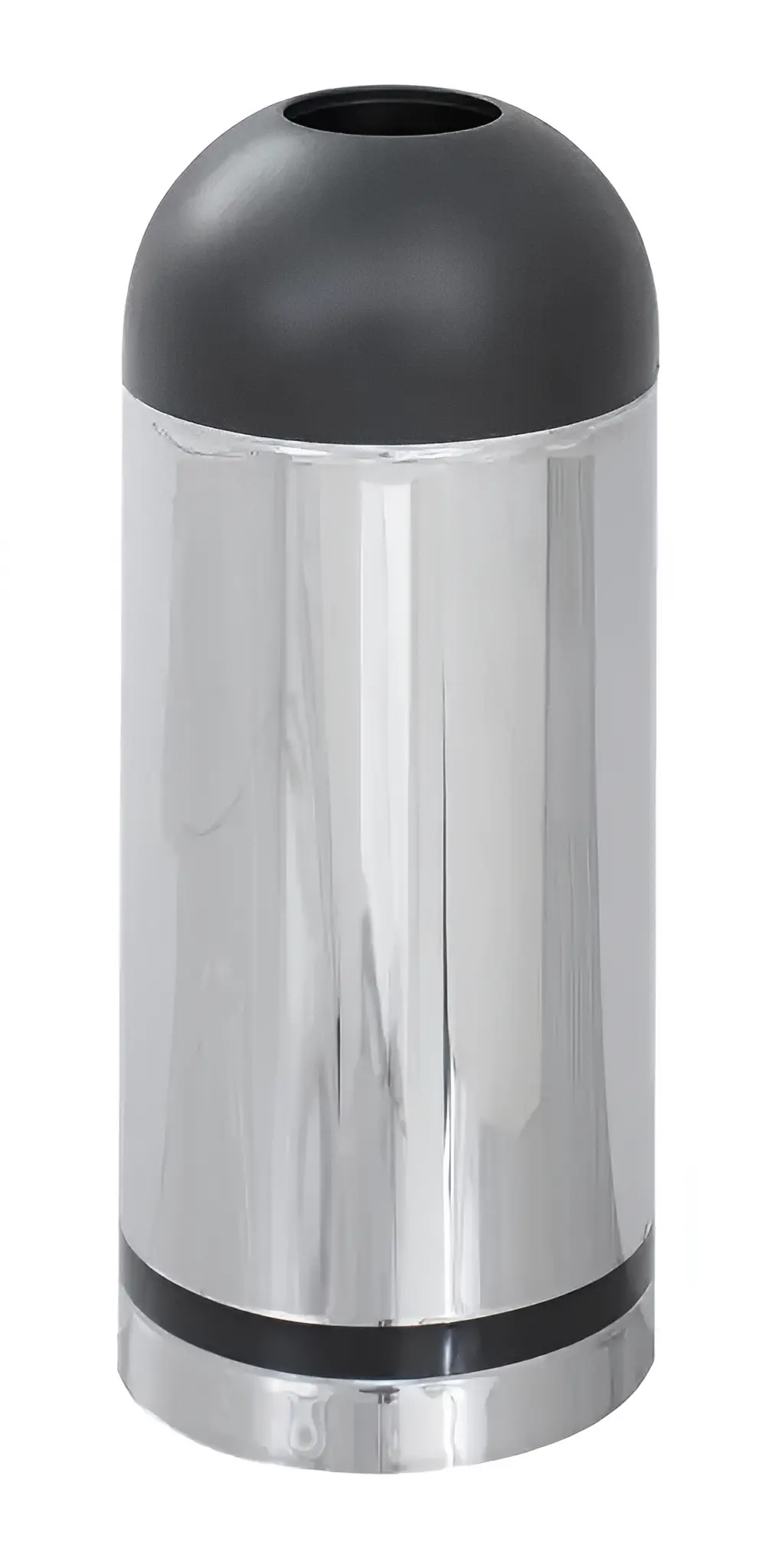 Trash Can Open Top Dome Receptacle 31in H with 15 Gallon Capacity For Indoor Use Only by Safco Office Furniture
