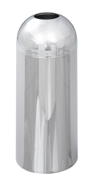 Open Top Dome Receptacle, Chrome by Safco Office Furniture