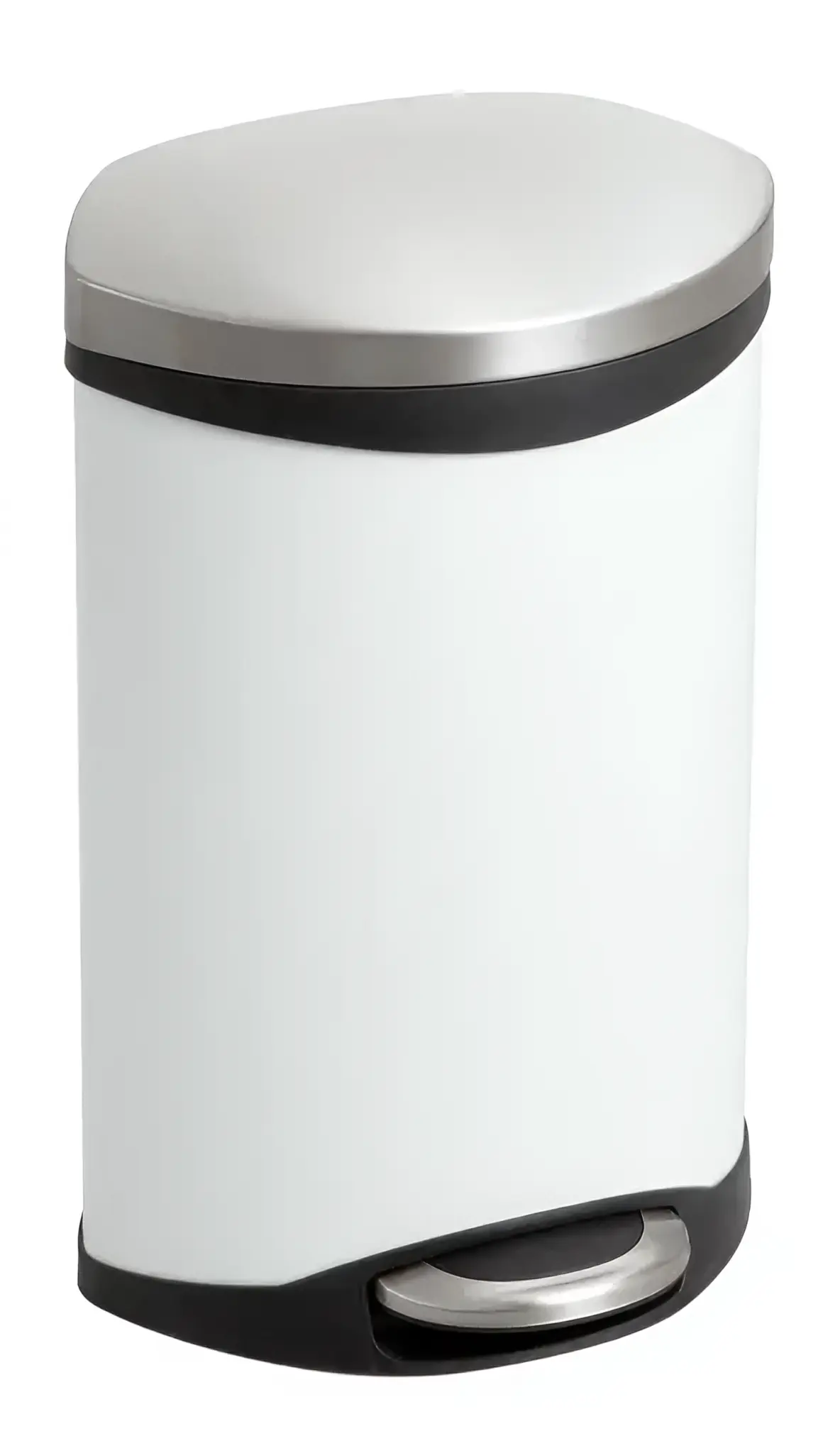 Step-On Trash Can Ellipse Step 17in H with 3 Gallon Capacity by Safco Office Furniture