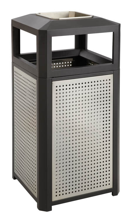 EvosÃ¢Â„Â¢ Series Steel Receptacle w/ Ash, 15 Gallon by Safco Office Furniture