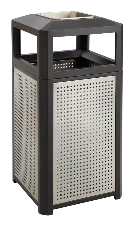 EvosÃ¢Â„Â¢ Series Steel Receptacle w/ Ash, 38 Gallon by Safco Office Furniture