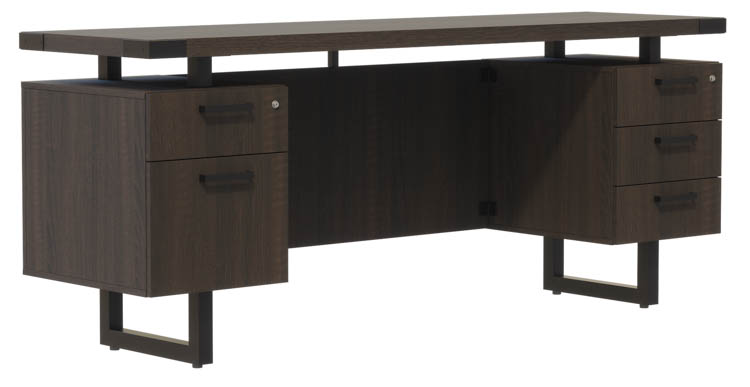 72in W x 20in D Credenza, BBB/BF Pedestals by Safco Office Furniture