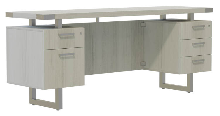72in W x 20in D Credenza, BBB/BF Pedestals by Safco Office Furniture