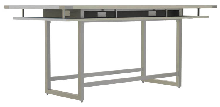 8ft Conference Table, Standing-Height by Safco Office Furniture