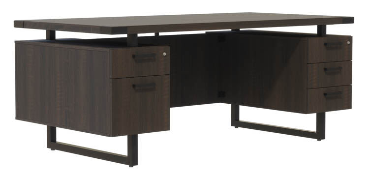 72in W x 36in D Desk with BBB/BF Pedestals by Safco Office Furniture