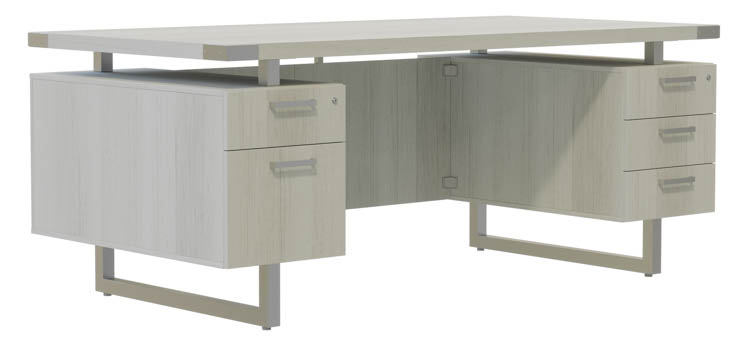72in W x 36in D Desk with BBB/BF Pedestals by Safco Office Furniture