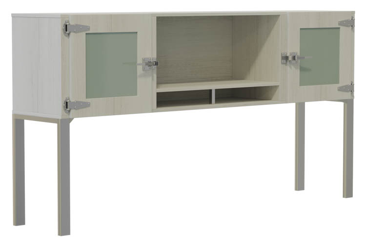 72Ã¢Â€Â� Hutch with Glass Doors by Safco Office Furniture