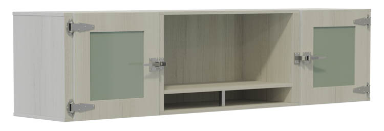 72Ã¢Â€Â� Hutch with Glass Doors by Safco Office Furniture