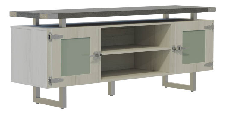 Low Wall Cabinet Glass Doors by Safco Office Furniture