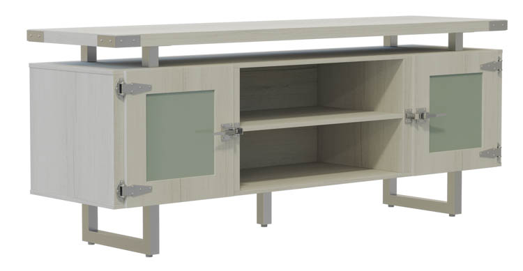 Low Wall Cabinet Glass Doors by Safco Office Furniture