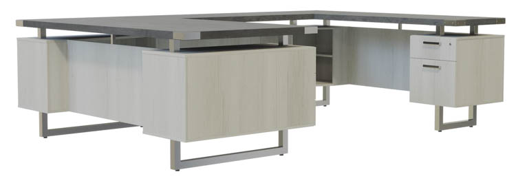 72in x 98in U-Shaped Desk, BBB/BF Pedestals by Safco Office Furniture