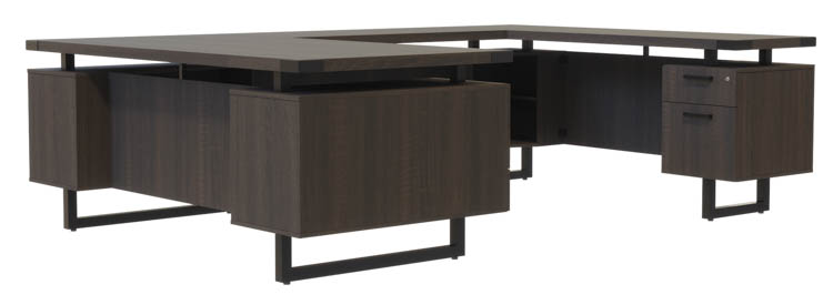 72in x 98in U-Shaped Desk, BBB/BF Pedestals by Safco Office Furniture