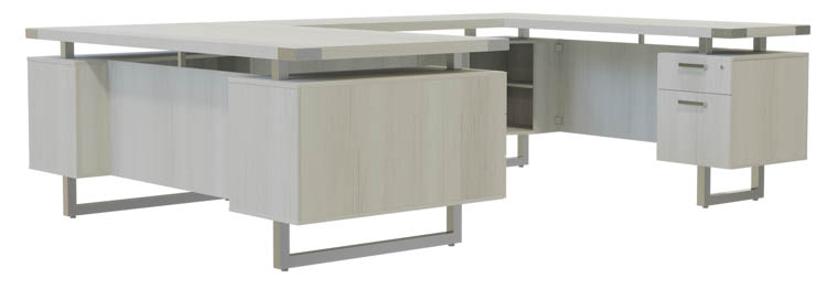 72in x 98in U-Shaped Desk, BBB/BF Pedestals by Safco Office Furniture