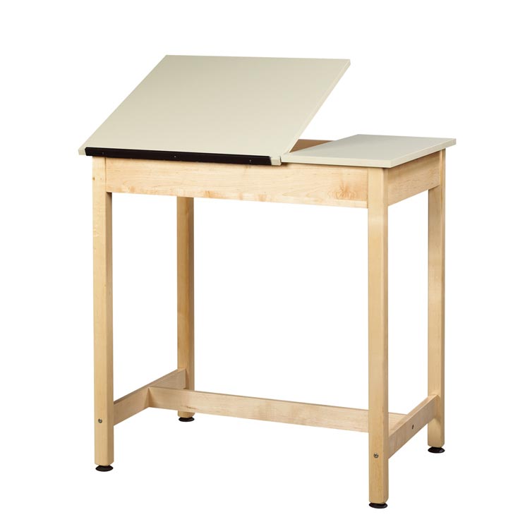 37"H Drafting Table with 2 Piece Adjustable Top by Shain Solutions