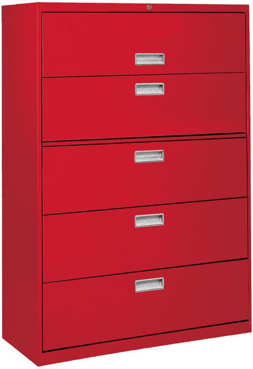 42"W 5 Drawer Lateral File by Sandusky Lee