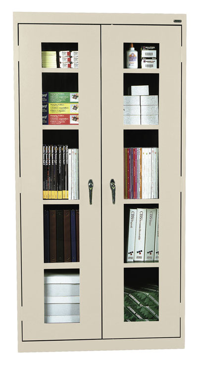 46"W x 24"D x 78"H Large Capacity Clear View Storage Cabinet by Sandusky Lee