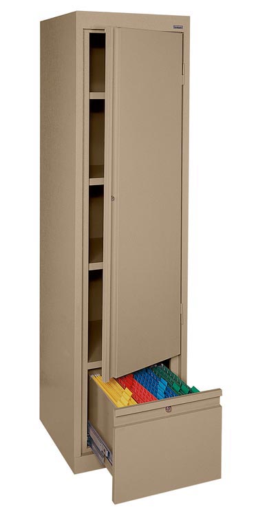 Single Drawer Storage Cabinet with File Drawer by Sandusky Lee