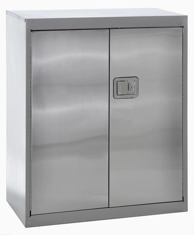 36"W x 18"D x 42"H Stainless Steel Storage Cabinet by Sandusky Lee