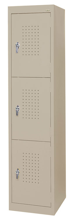 15"W x 18"D x 66"H Triple Tier Storage Locker by Sandusky Lee