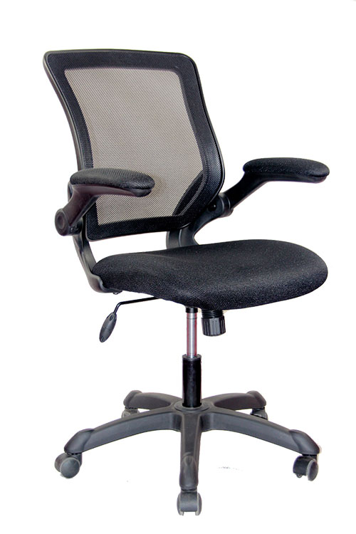 Mesh Task Chair with Flip Up Arms by Techni Mobili