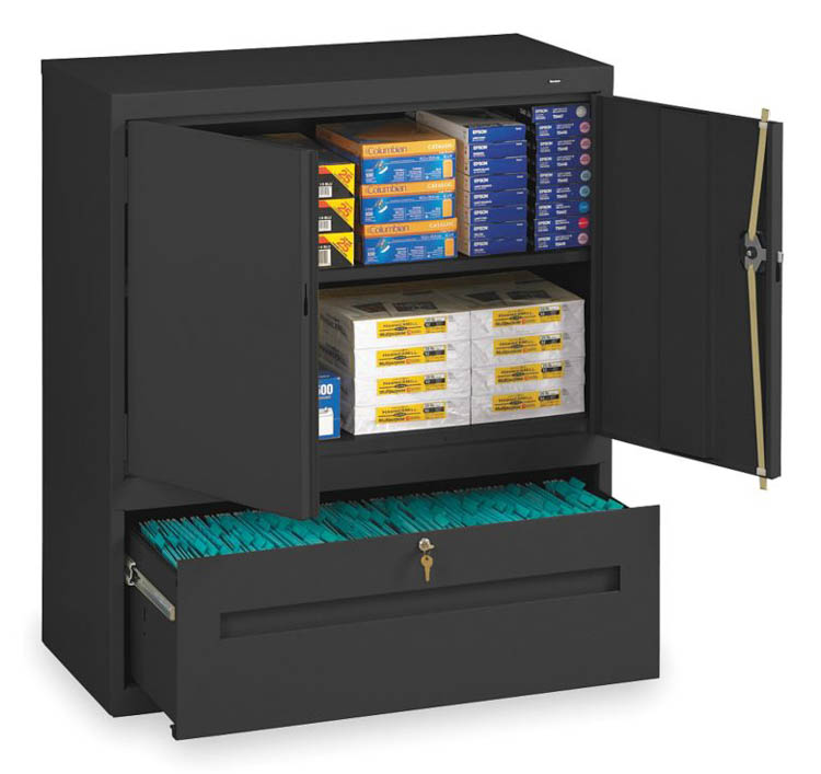 42"H Storage Cabinet with File Drawer by Tennsco