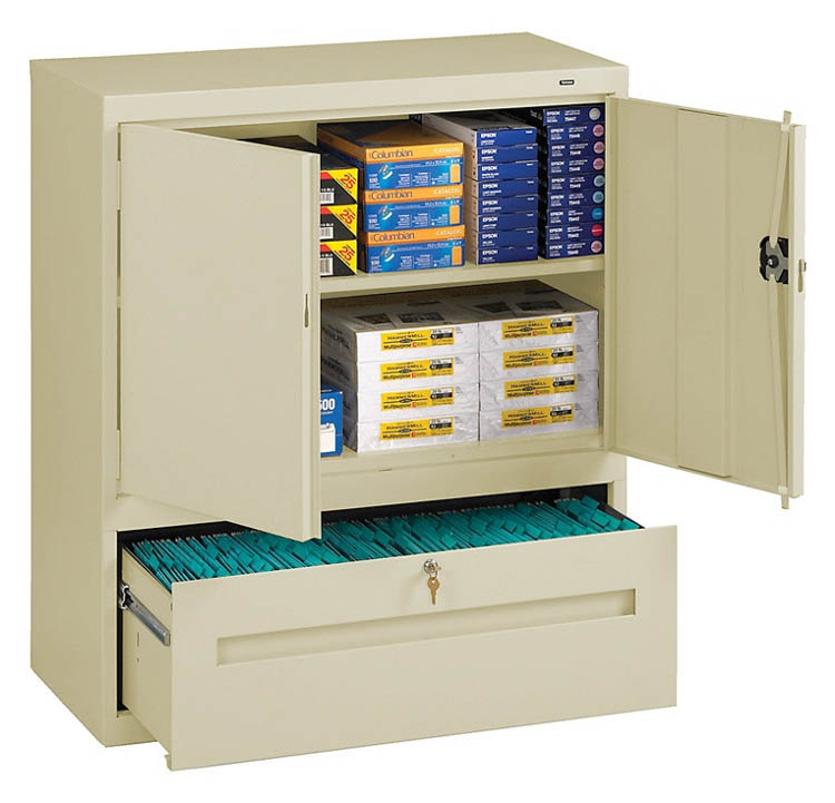 42"H Storage Cabinet with File Drawer by Tennsco