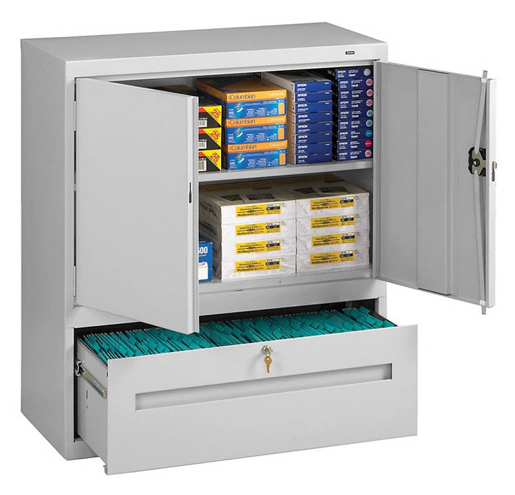 42"H Storage Cabinet with File Drawer by Tennsco