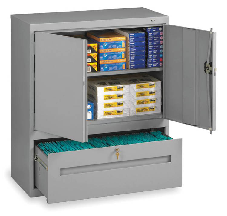 42"H Storage Cabinet with File Drawer by Tennsco