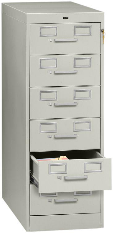 6 Drawer Card File by Tennsco