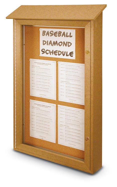 26" x 42" Single Door Message Center by United Visual