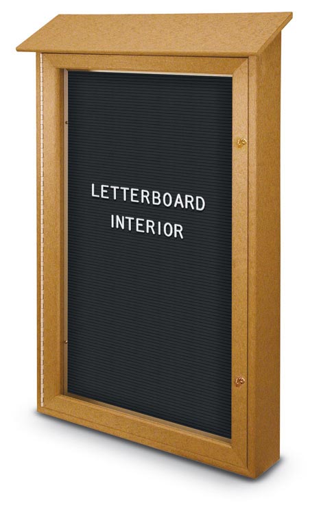 38" x 54" Letterboard Single Door Message Center by United Visual