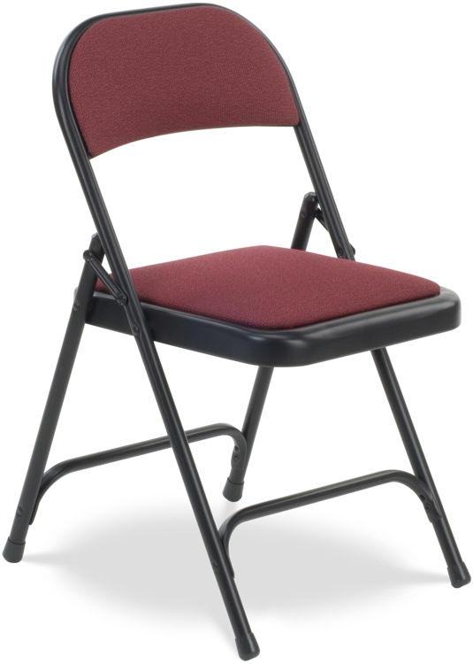 Fabric Upholstered Folding Chair by Virco