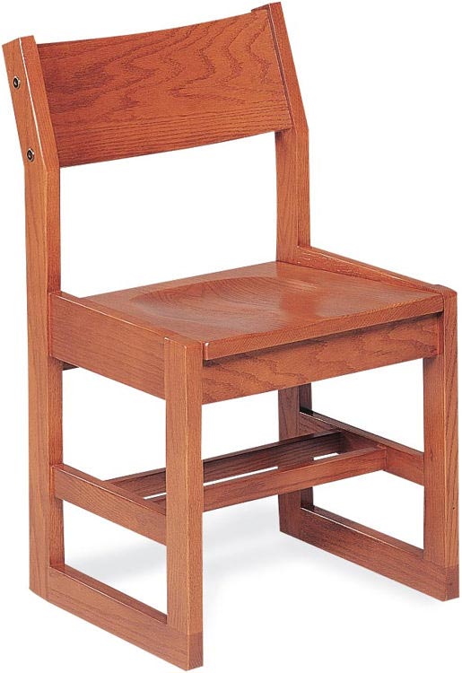 16" Wooden Library Chair by Virco