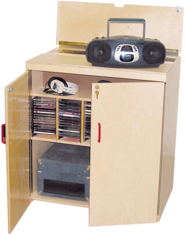 Lock-It-Up Audio Center by Wood Designs