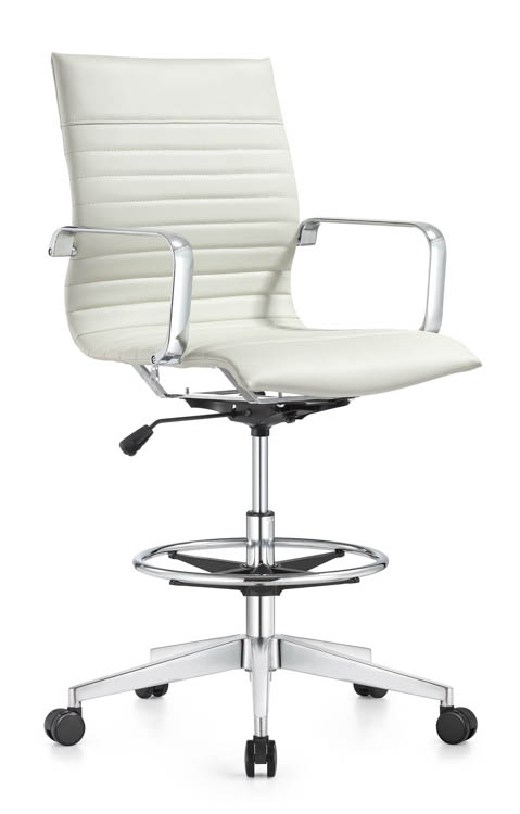 Leather Swivel Stool by Woodstock